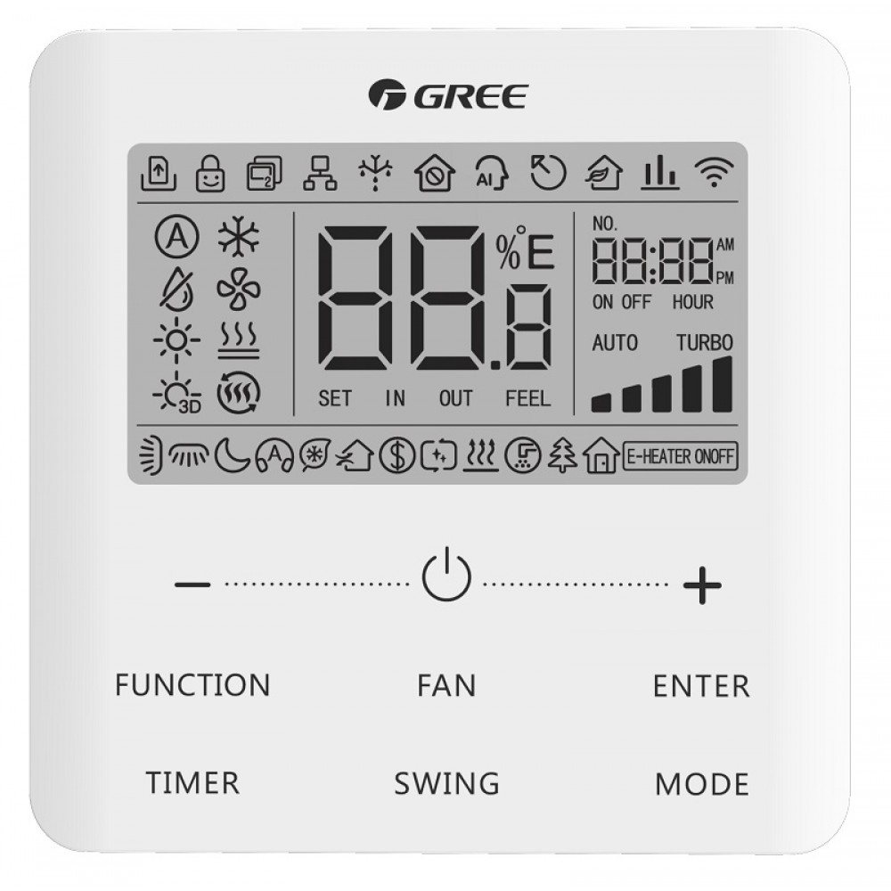 картинка Проводной пульт GREE XE7A-24/HC с подддержкой Wi-Fi "GREE+" (FGR, U-Match, GMV)