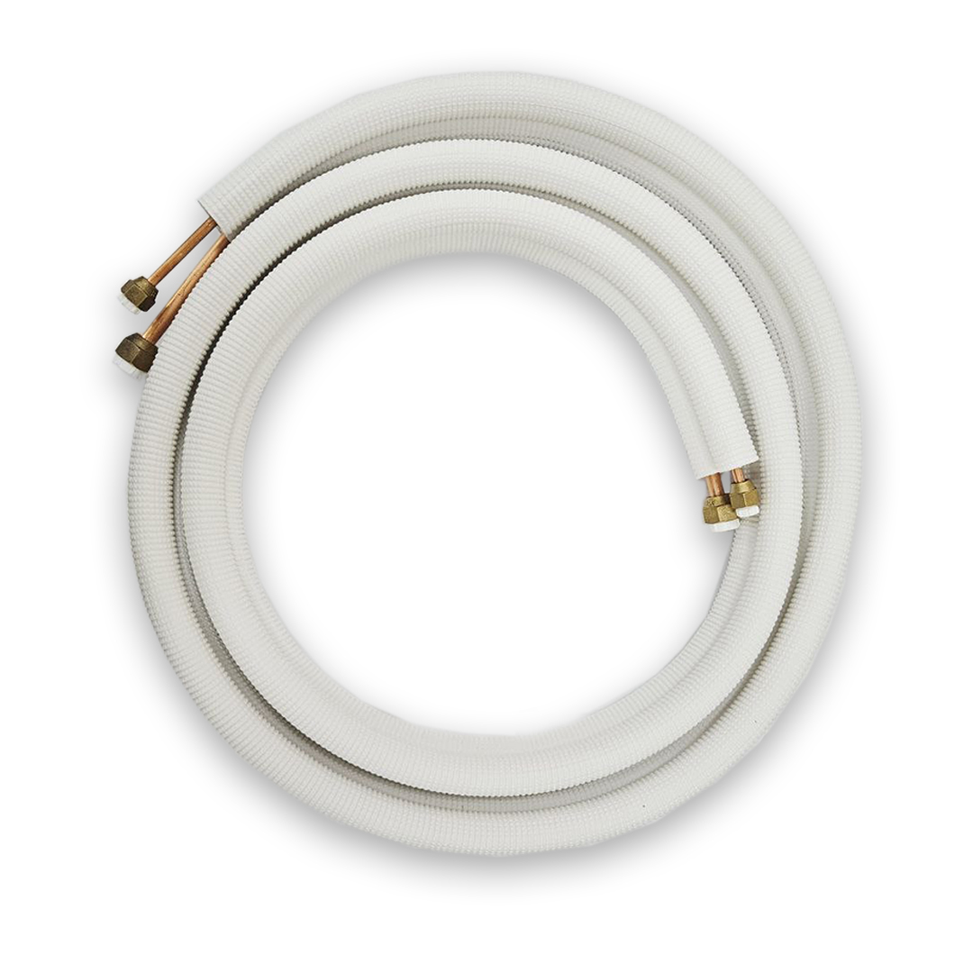 картинка Комплект медных труб Ditreex 1/4"&times;0.65+3/8"&times;0.65&times;3М (6.35/9.52) с гайками